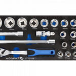 Sockets set with ratchet handle