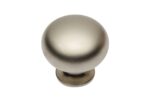 Steel knob BERGAMO satin
